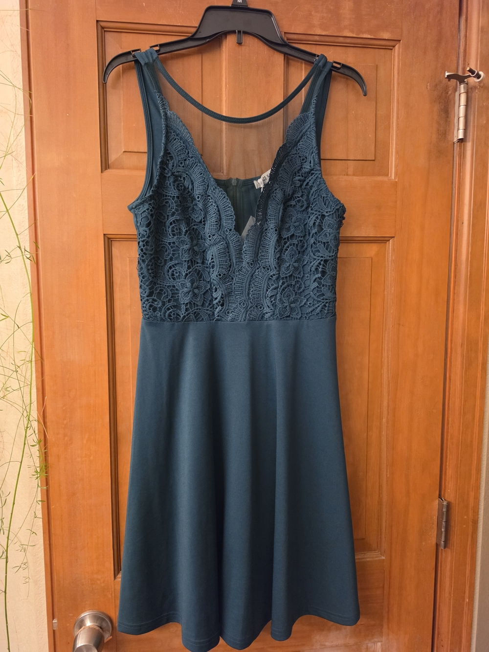 Rebecca Taylor Lace Bodice Mini Dress in Green NWT
